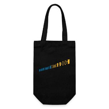 better with a dog - Gift Bag for Bottles - black - Front