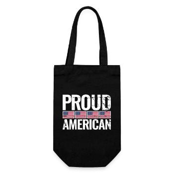 Fier Américain Américain États-Unis - Sac à bouteille - noir - Devant