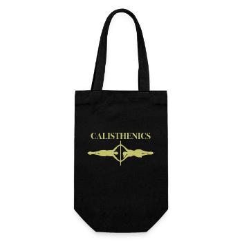 Calisthenics makes you strong as a bear. - Gift Bag for Bottles - black - Front