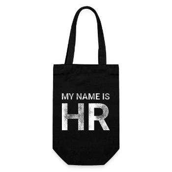 My Name Is HR - Gift Bag for Bottles - black - Front