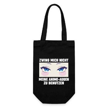 Anime - Geschenkbeutel für Flaschen - Schwarz - Vorne
