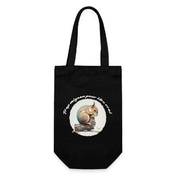 Trop mignon pour être vrai - Sac à bouteille - noir - Devant