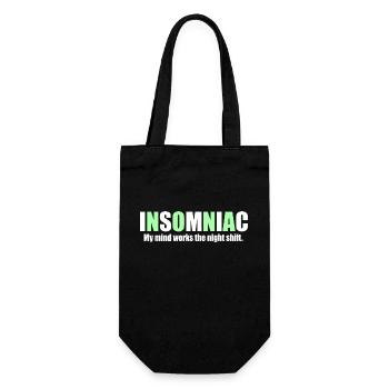 Mon travaille la nuit - Sac à bouteille - noir - Devant