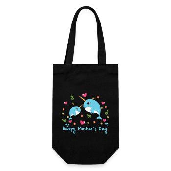 Bonne fête des mères - Sac à bouteille - noir - Devant