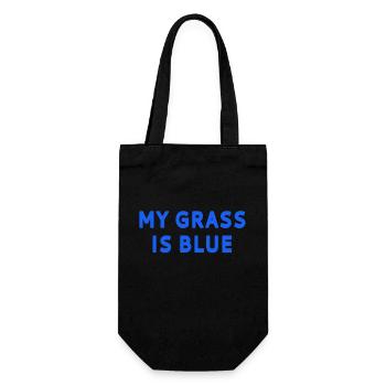 My grass is blue - Gift Bag for Bottles - black - Front