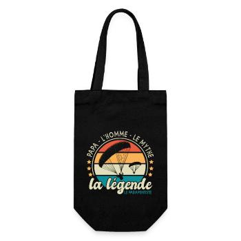 papa l homme mythe parapentiste sport parapente - Sac à bouteille - noir - Devant