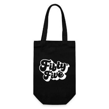 Cinquante-cinq 55e anniversaire Hommes Femmes 55 ans - Sac à bouteille - noir - Devant