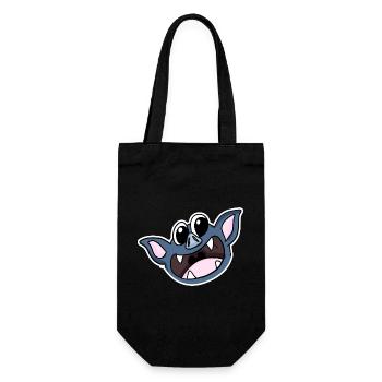 Fledermaus Kopf - Geschenkbeutel für Flaschen - Schwarz - Vorne