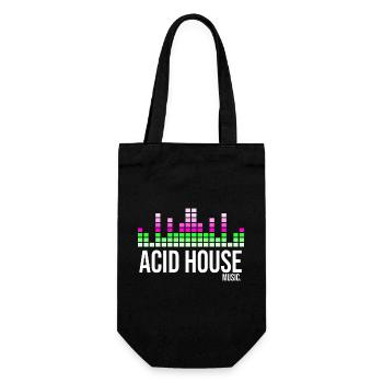 Acid-House-Musik - Geschenkbeutel für Flaschen - Schwarz - Vorne