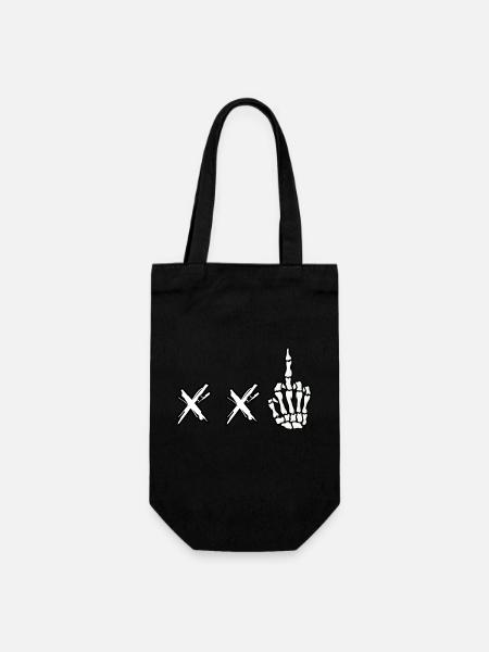 Baiser droit Death Punk - Sac à bouteille - noir