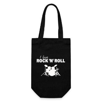 I LOVE ROCK 'N' ROLL - Gift Bag for Bottles - black - Front