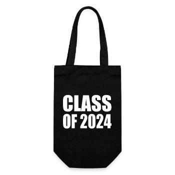 Class of 2024 - Geschenkbeutel für Flaschen - Schwarz - Vorne