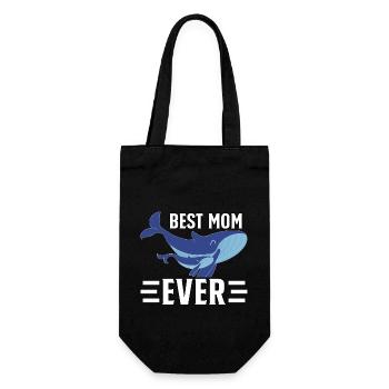 Die beste Mutter aller Zeiten - Geschenkbeutel für Flaschen - Schwarz - Vorne