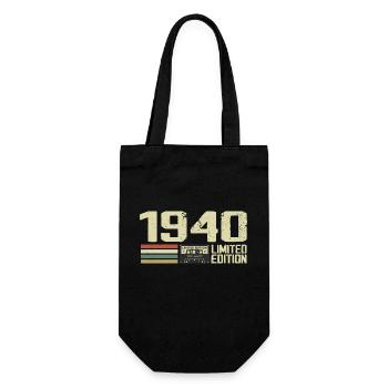 Né en 1940 - Vintage 1940 - 84e Anniversaire Rétro - Sac à bouteille - noir - Devant