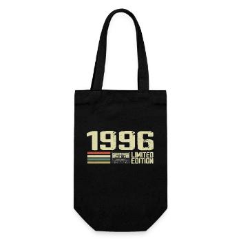 Né en 1996 - Vintage 1996 - 28e Anniversaire Rétro - Sac à bouteille - noir - Devant