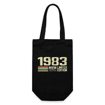 Né en 1983 - Vintage 1983 - 41e Anniversaire Rétro - Sac à bouteille - noir - Devant
