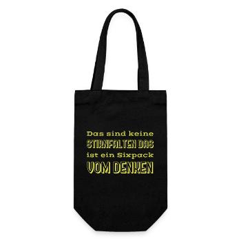 witzige sprüche - Geschenkbeutel für Flaschen - Schwarz - Vorne