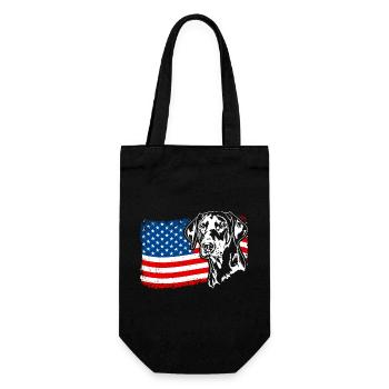 Doberman Amérique Flag Dogs Dobie Wilsigns - Sac à bouteille - noir - Devant