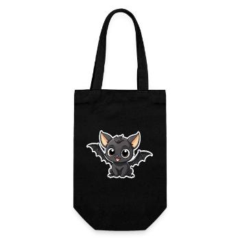 Illustration mignonne de chauve-souris - Sac à bouteille - noir - Devant