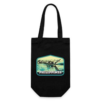 Pêche authentique aux Philippines - Sac à bouteille - noir - Devant