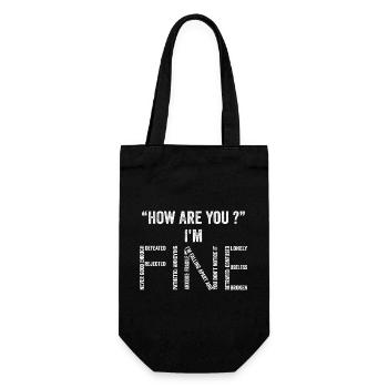 How Are You ? I'm Fine - Sac à bouteille - noir - Devant