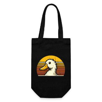 Cool Ducks - Retro Vintage - Gift Bag for Bottles - black - Front