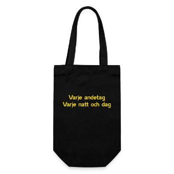 Every breath, Every night and day Solna - Gift Bag for Bottles - black - Front