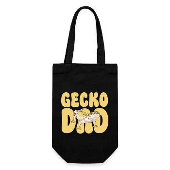 Leopard Gecko Reptile Pet Gecko - Gift Bag for Bottles - black - Front