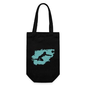 Volleyball Beach Grunge Vintage - Gift Bag for Bottles - black - Front