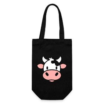 vache - Sac à bouteille - noir - Devant