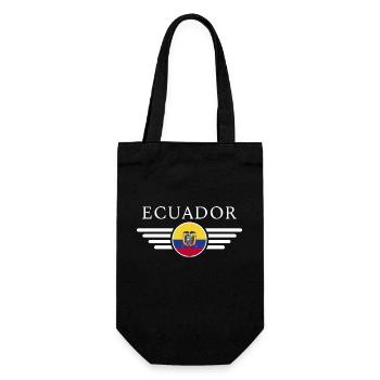 Ich liebe Ecuador Design T-Shirt - Geschenkbeutel für Flaschen - Schwarz - Vorne