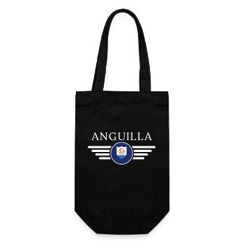 Ich liebe Anguilla, Eleganz Stil Design T-Shirt - Geschenkbeutel für Flaschen - Schwarz - Vorne