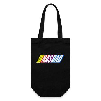 Funny Nasdad Racing car For Father's Day - Gift Bag for Bottles - black - Front