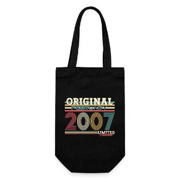 18ème anniversaire cadeau mari Original février 2007 - Sac à bouteille - noir - Devant