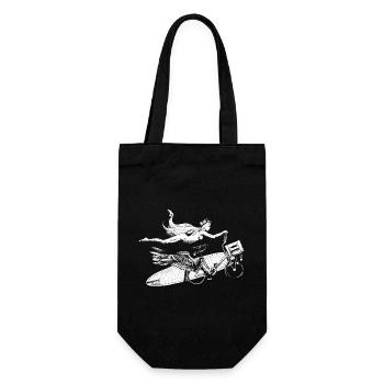 Flying Bike - Blanc - Sac à bouteille - noir - Devant