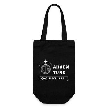 Abenteuer Entdecker Reisen 1984 - Geschenkbeutel für Flaschen - Schwarz - Vorne