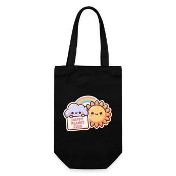 Happy Planet Club - Gift Bag for Bottles - black - Front