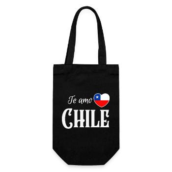 J’aime le Chili, fierté chilienne - Sac à bouteille - noir - Devant