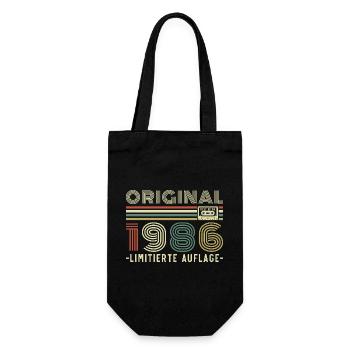 Original 1986 Vintage Vintage Anniversaire Rétro - Sac à bouteille - noir - Devant