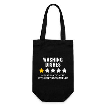 Laver la vaisselle Badge non enthousiaste - Sac à bouteille - noir - Devant