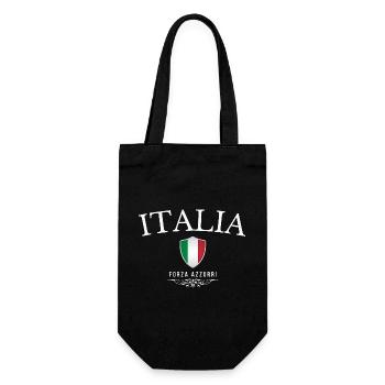 Ursprünglich aus Italien, geboren in Italien - Geschenkbeutel für Flaschen - Schwarz - Vorne