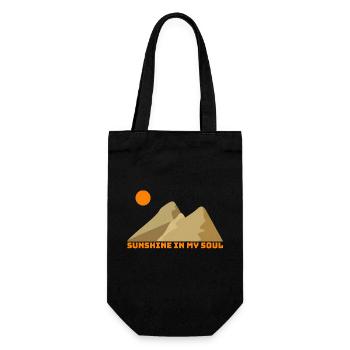Sunshine soul in the mountains - Gift Bag for Bottles - black - Front