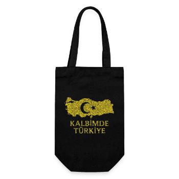 Kalbimde Türkiye Gold - Sac à bouteille - noir - Devant