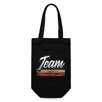 Team - Geschenkbeutel für Flaschen - Schwarz - Vorne