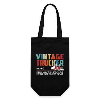 Truck Driver - Gift Bag for Bottles - black - Front