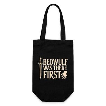 Ancient English Runic Alphabet - Gift Bag for Bottles - black - Front