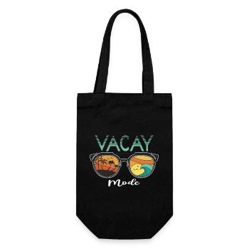 Fun holiday & surfer design - Gift Bag for Bottles - black - Front