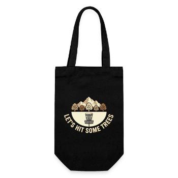 Allons voir quelques arbres – Disc Golf Vintage Design - Sac à bouteille - noir - Devant