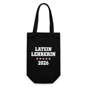 Latin Teacher 2026 Occupation Study Latin Teacher Training - Gift Bag for Bottles - black - Front