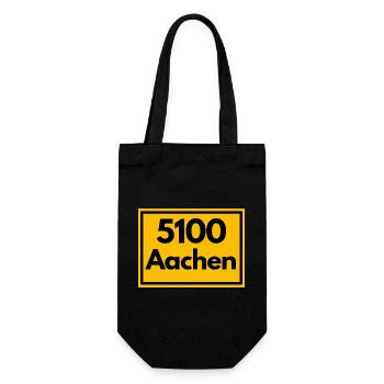 ANCIEN CODE POSTAL RETRO 5100 AACHEN DREILÄNDER - Sac à bouteille - noir - Devant